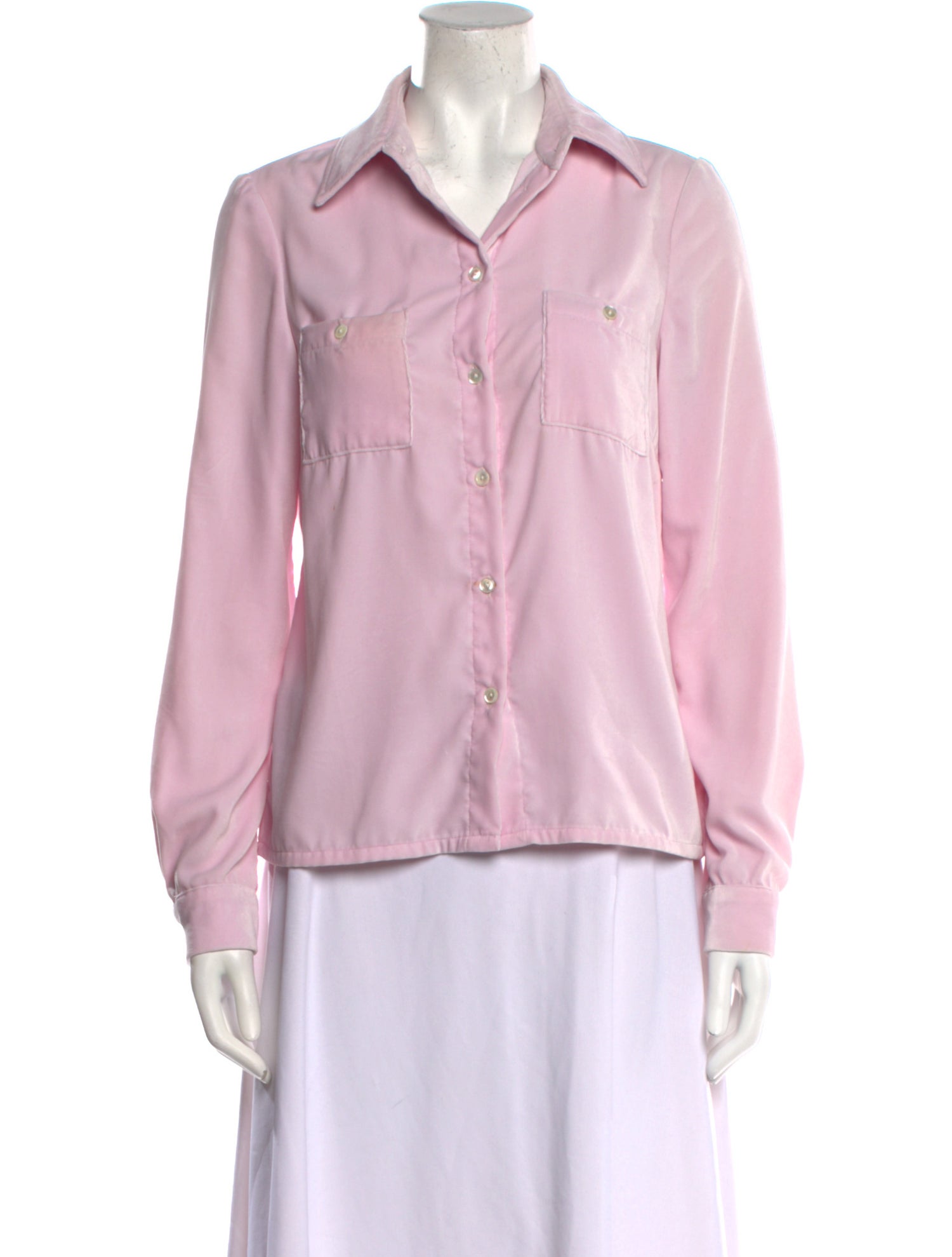 Maryam Nassir Zadeh Long Sleeve Button-Up Top